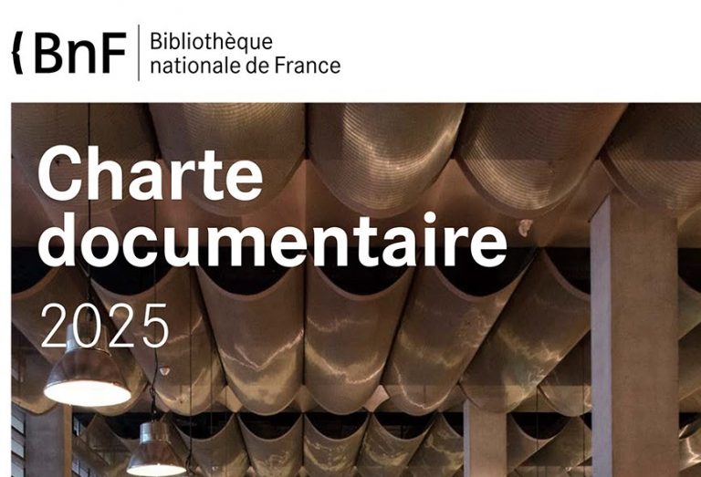 La charte documentaire 2025 de la BnF