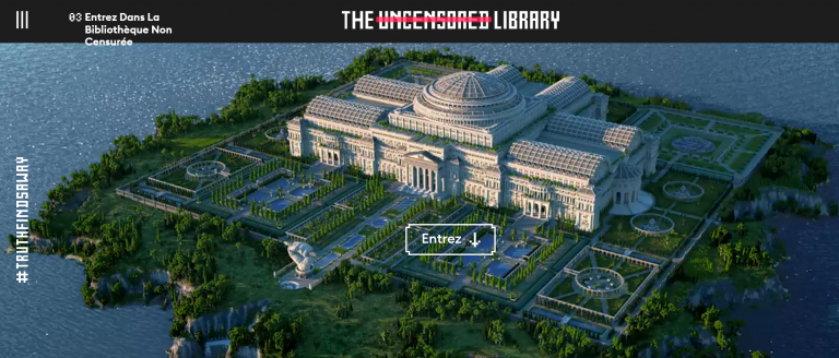 « The Uncensored Library » sur Minecraft